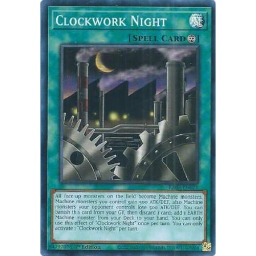 Clockwork Night - RA03-EN071 Super Rare 1st Edition - Single