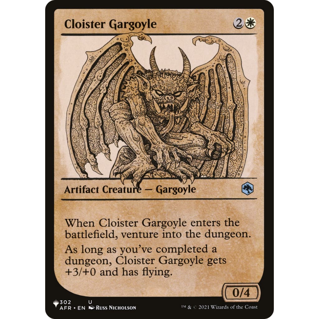 Cloister Gargoyle (PLST-AFR-302): (Showcase) - Single