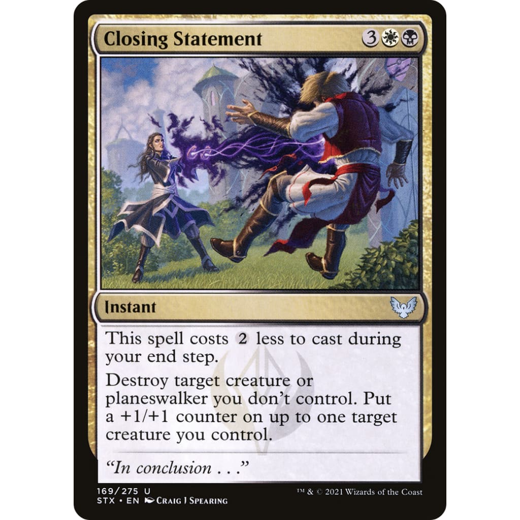 Closing Statement (STX-169) - Single
