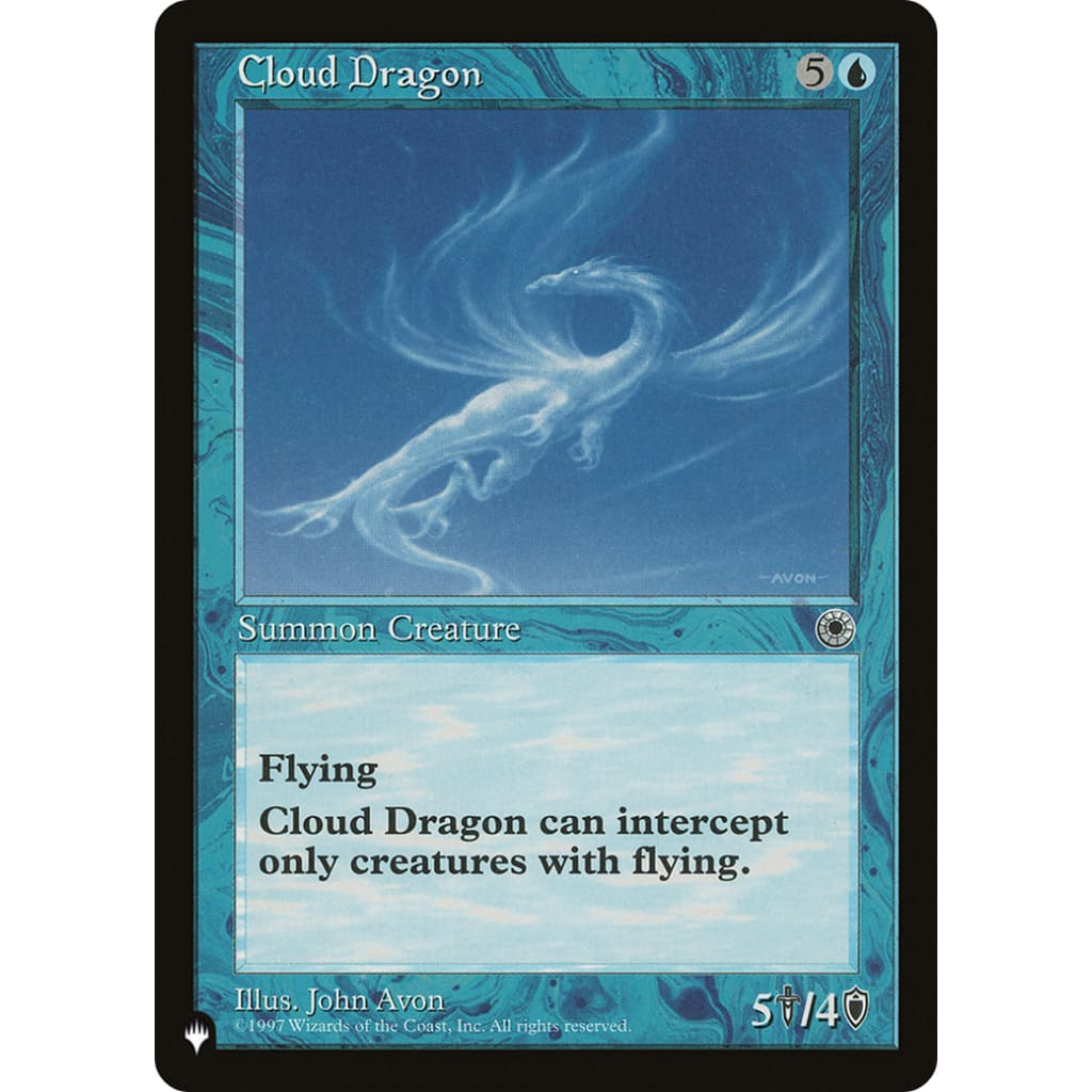Cloud Dragon (PLST-POR-45) - Single