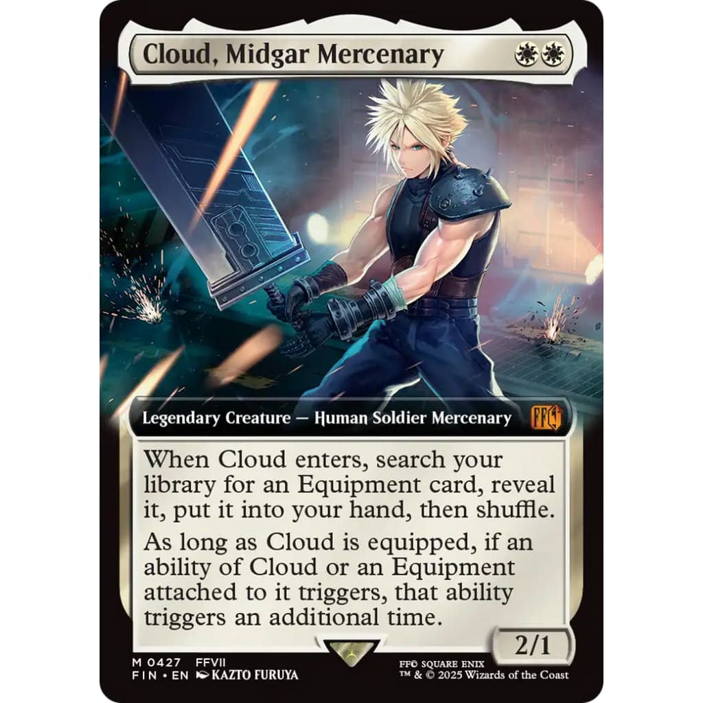 Cloud Midgar Mercenary (Extended Art) (FIN-427): Foil