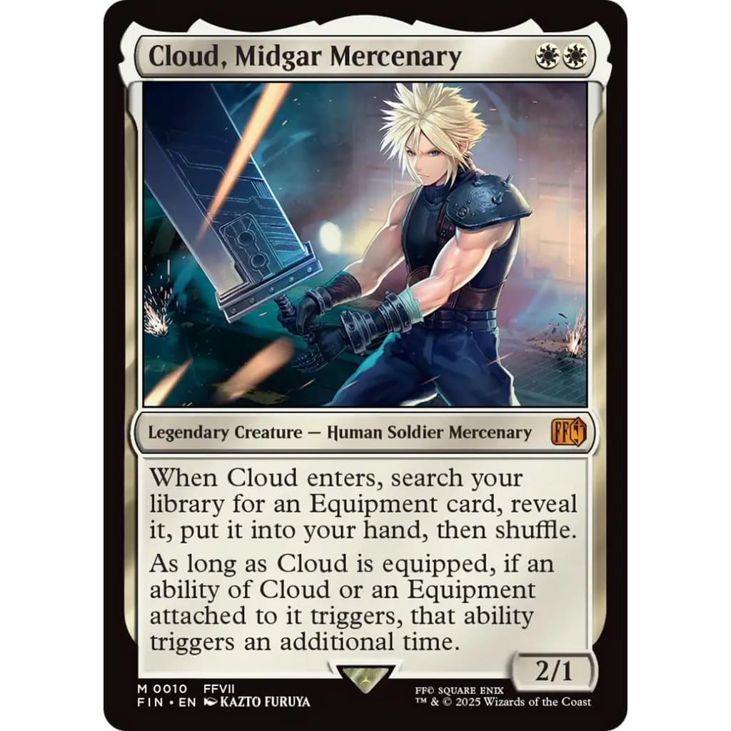Cloud Midgar Mercenary (FIN-010) Foil - Single