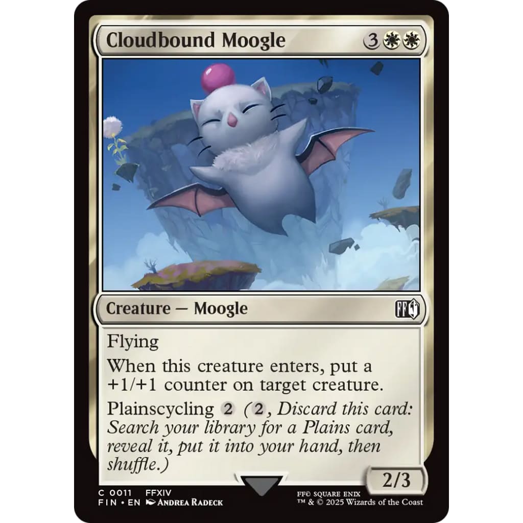 Cloudbound Moogle (FIN-011) Foil - Single