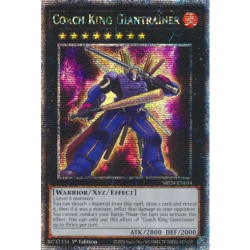 Coach King Giantrainer (Quarter Century Secret Rare)