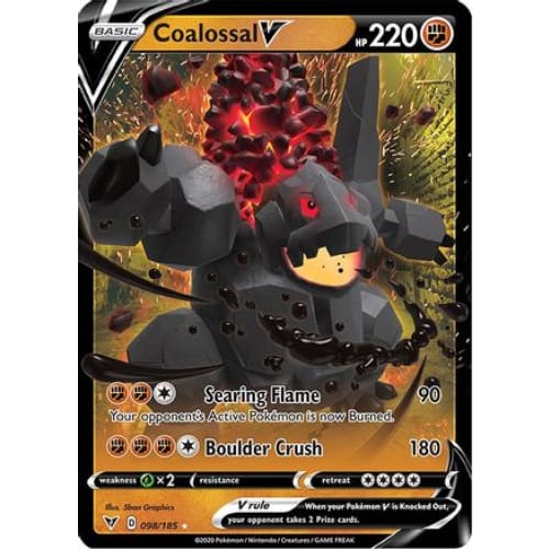 Coalossal V (098/185) Holo Rare Holofoil - Single