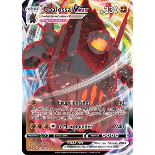 Coalossal VMAX (099/185) Holo Rare Holofoil - Single