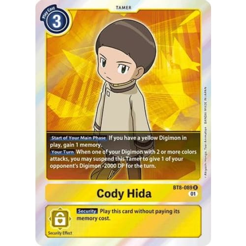 Cody Hida - BT8-089 - Rare Foil - Single