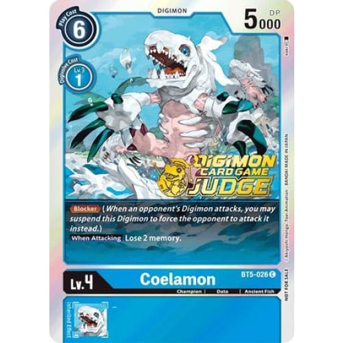 Coelamon (Judge Pack 1) (BT5-026 C) Promo Foil - Single