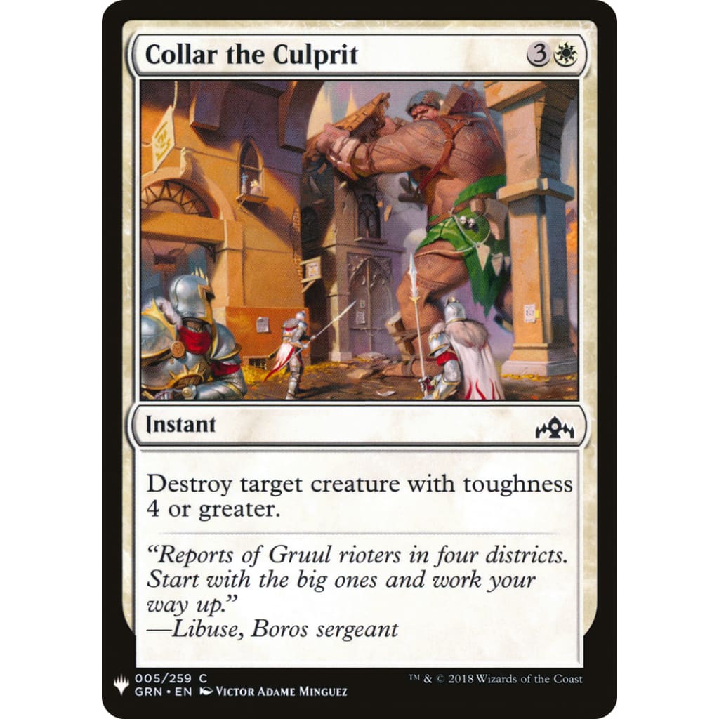 Collar the Culprit (PLST-GRN-5) - Single