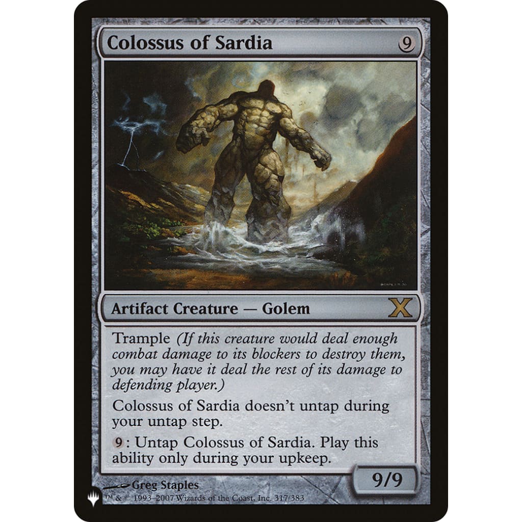 Colossus of Sardia (PLST-10E-317) - Single