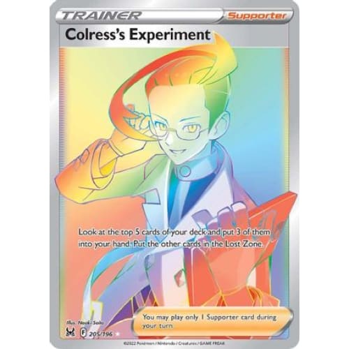 Colress’s Experiment (205/196) Holo Rare Holofoil - Single