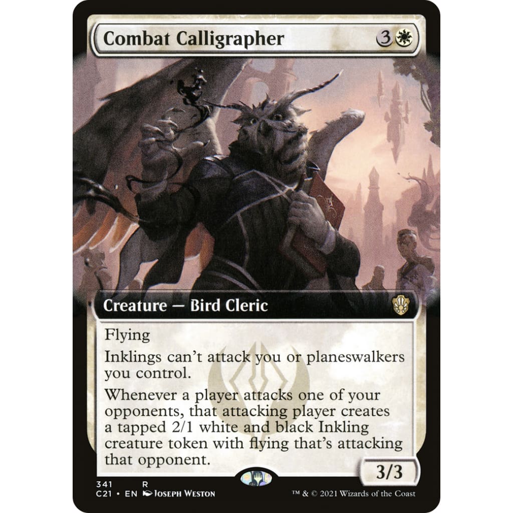 Combat Calligrapher (C21-341): (Extended Art) - Single