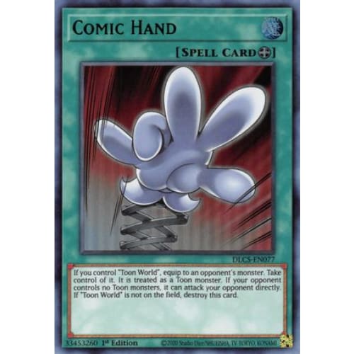 Comic Hand (Green) (DLCS-EN077) Ultra Rare 1st Edition