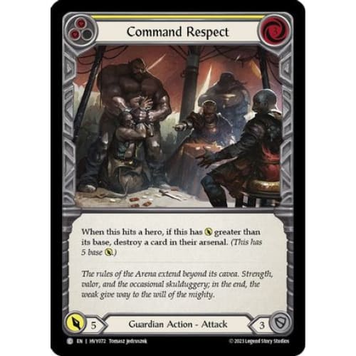 Command Respect (Yellow) (HEAVY HITTERS) - Single