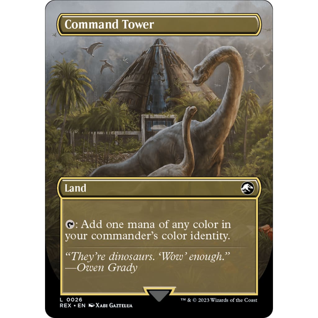 Command Tower // (REX-026) (Borderless) Foil - Single