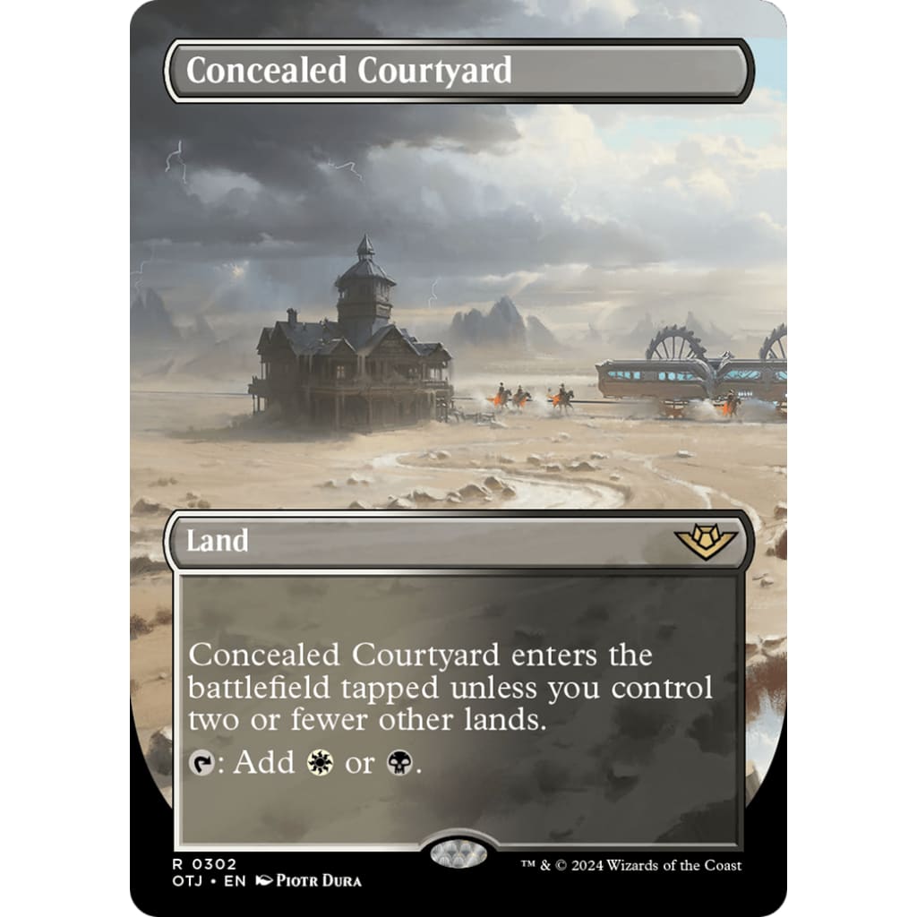 Concealed Courtyard (OTJ-302) (Borderless) Foil - Single