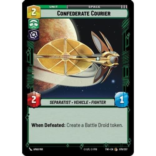 Confederate Courier (079/257) - Single