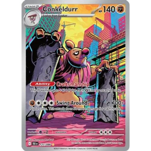 Conkeldurr - 127/086 (127) Illustration Rare Holofoil