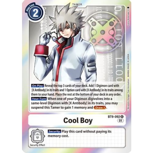Cool Boy (BT9-092 R) Rare Foil - Single