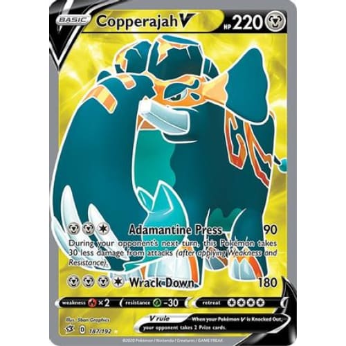 Copperajah V (187/192) Ultra Rare Holofoil - Single