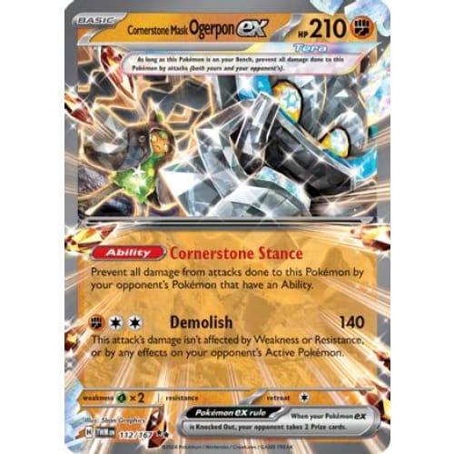 Cornerstone Mask Ogerpon ex (112) Double Rare Holofoil