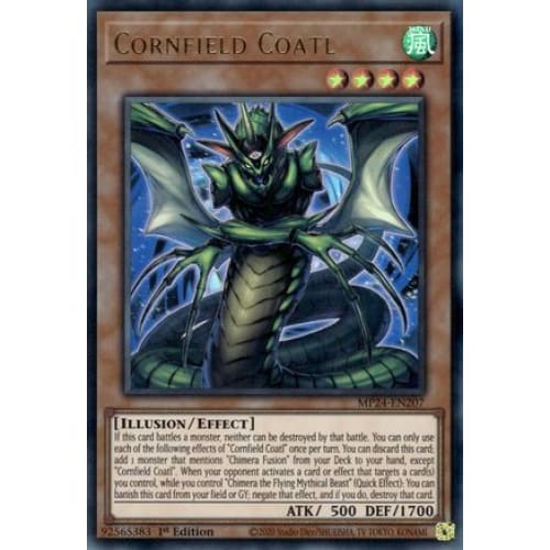 Cornfield Coatl - MP24-EN207 Ultra Rare 1st Edition - Single