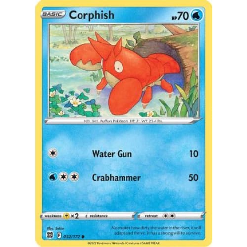 Corphish (032/172) Common Reverse Holofoil - Single