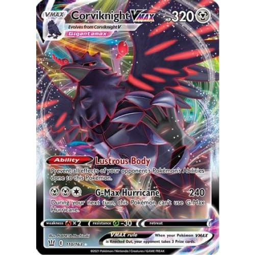 Corviknight VMAX (110/163) Holo Rare Holofoil - Single