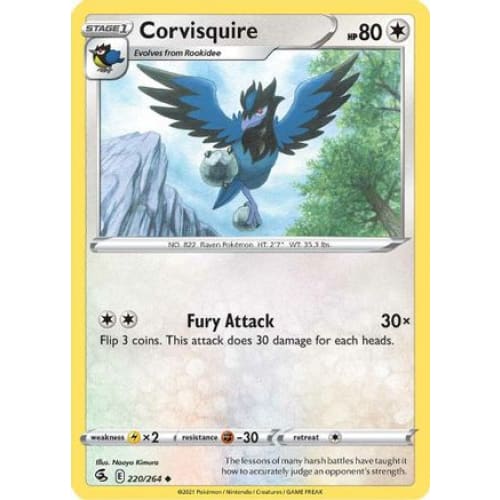 Corvisquire (220/264) Uncommon Reverse Holofoil - Single