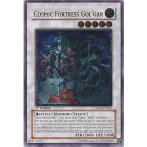 Cosmic Fortress Gol’Gar (UTR) (CRMS-EN044) Ultimate Rare