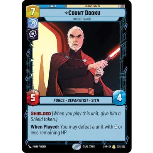 Count Dooku - Darth Tyranus (038/252) - Spark of Rebellion