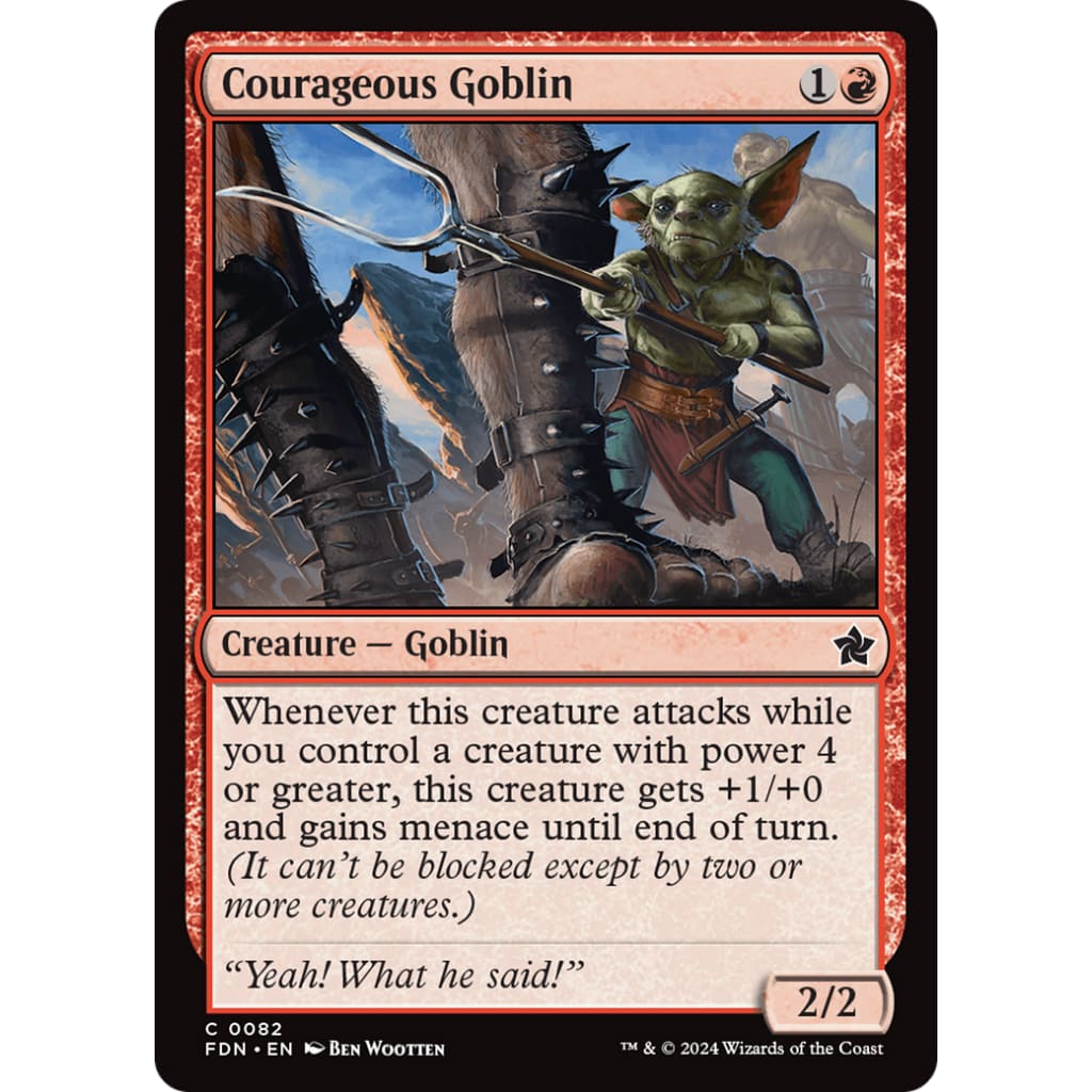 Courageous Goblin (FDN-082) - Single