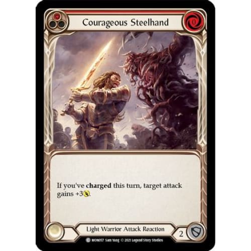 Courageous Steelhand (Red) (MONARCH) 1st Edition - Single