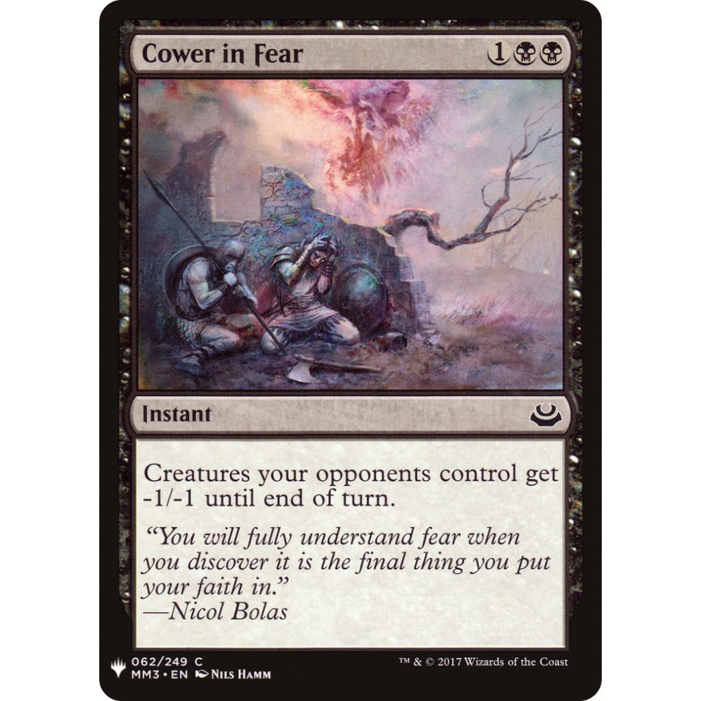 Cower in Fear (PLST-MM3-62) - Single