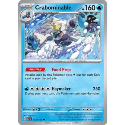 Crabominable (42) Uncommon Reverse Holofoil - Single