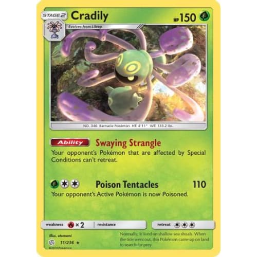 Cradily (011/236) Rare Classic - Single