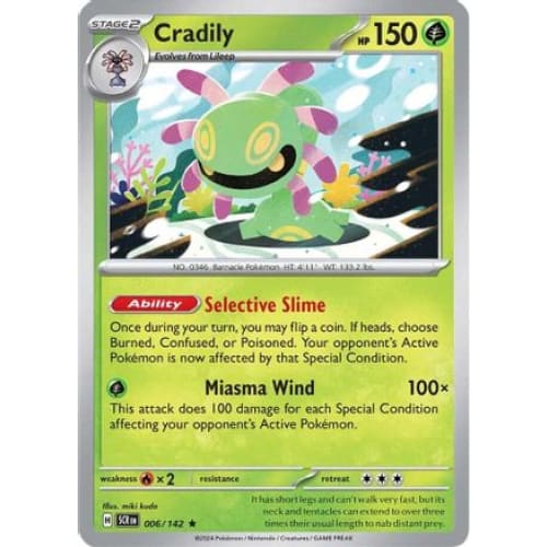 Cradily (6) Rare Classic Holofoil - Single