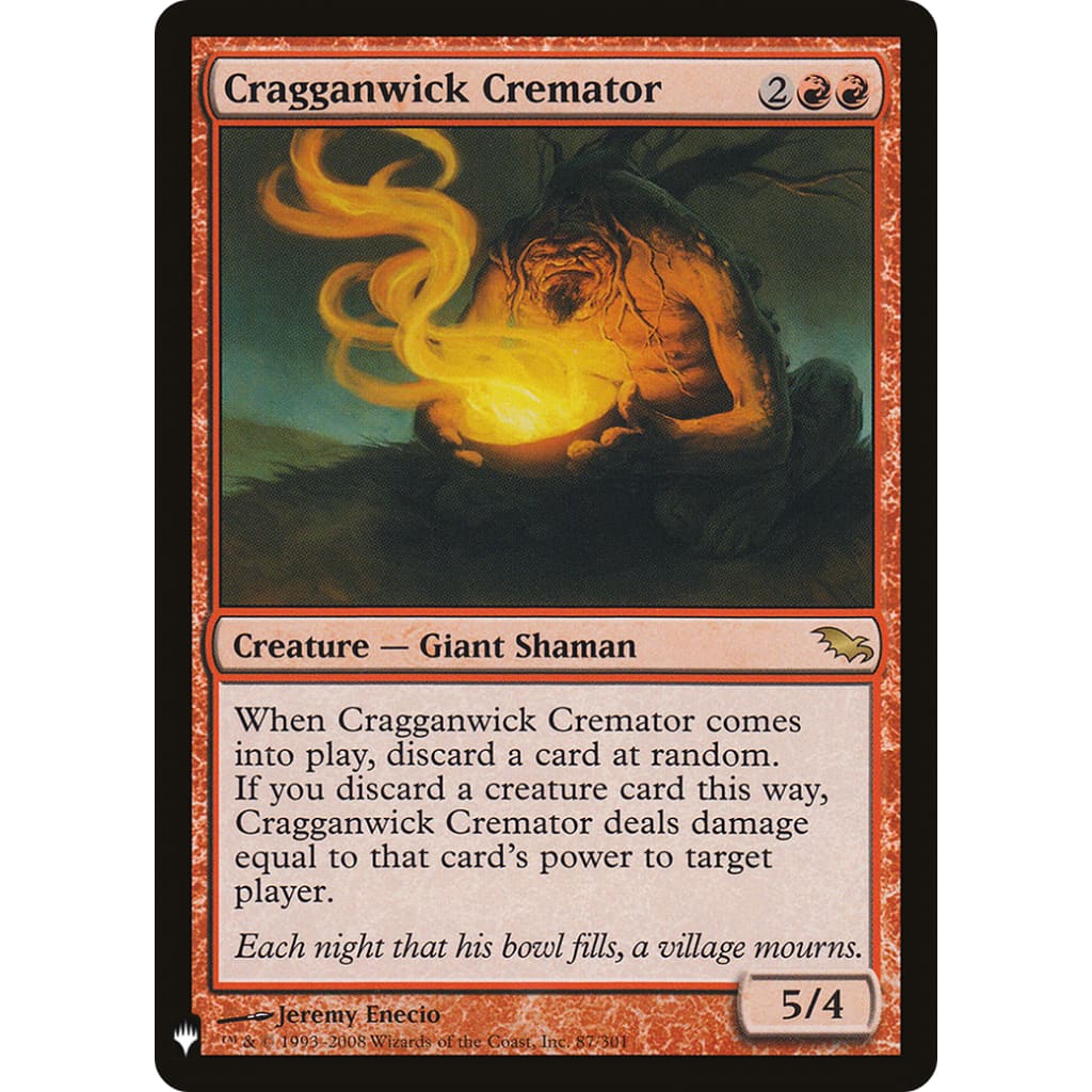Cragganwick Cremator (PLST-SHM-87) - Single