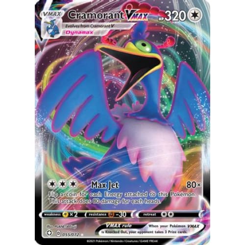 Cramorant VMAX (055/072) Holo Rare Holofoil - Single