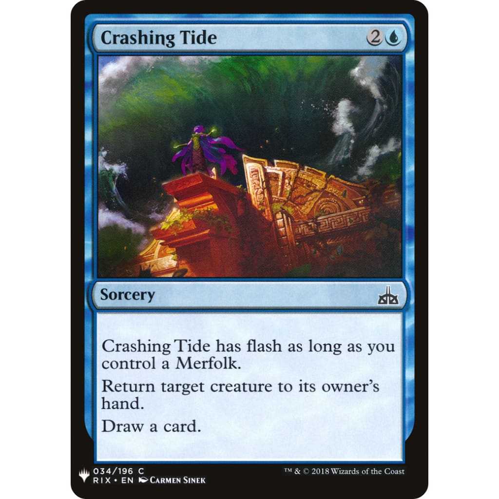Crashing Tide (PLST-RIX-34) - Single