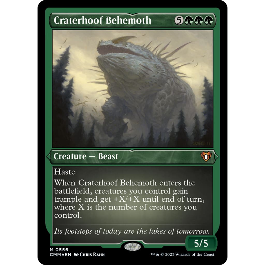 Craterhoof Behemoth (CMM-556) Etched Foil - Single