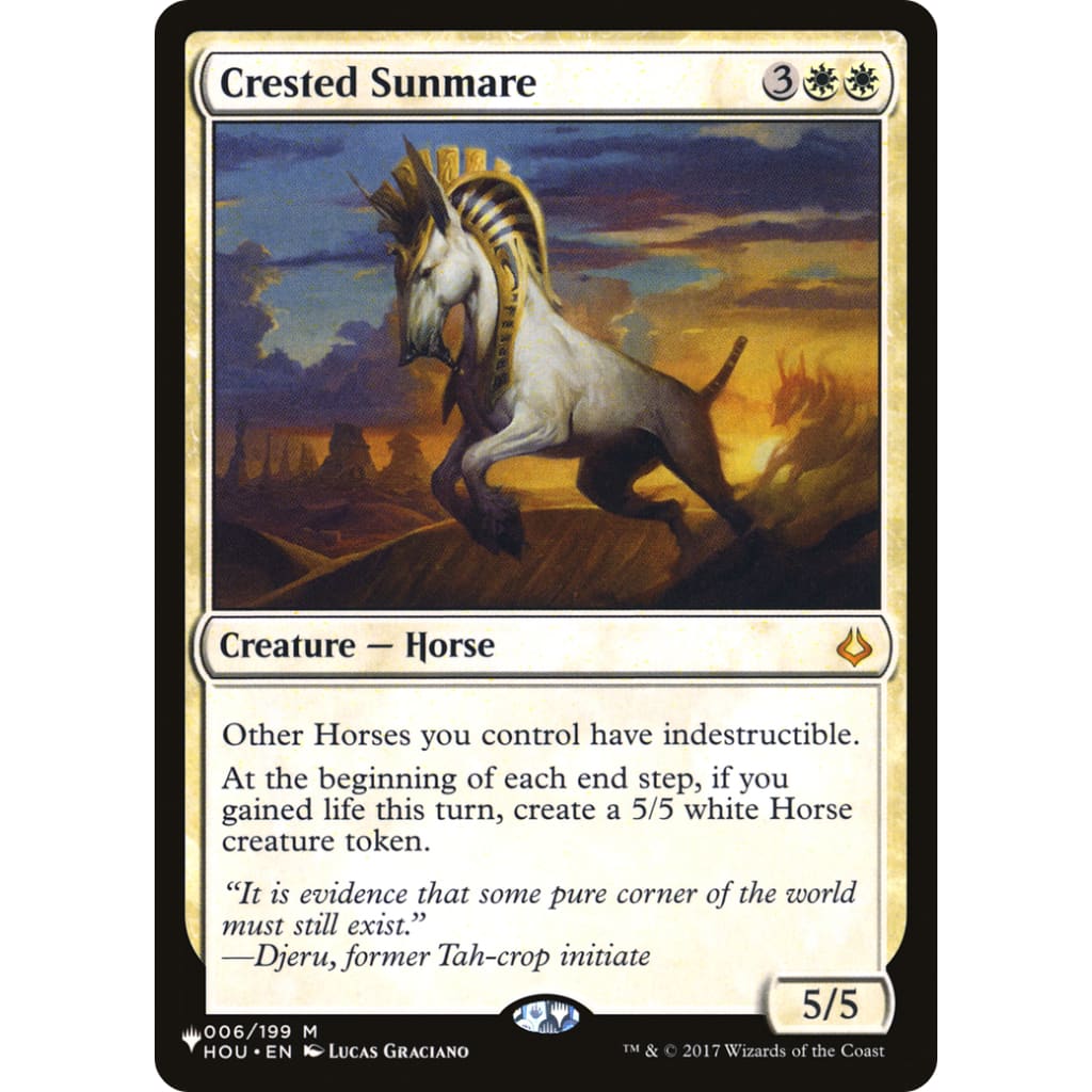 Crested Sunmare (PLIST-303) - Single