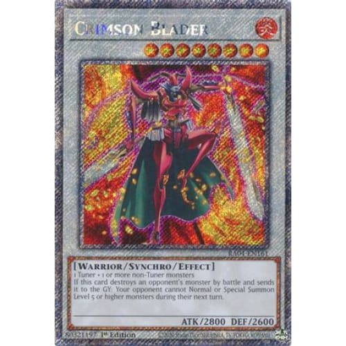 Crimson Blader (Platinum Secret Rare) - RA04-EN161 Platinum