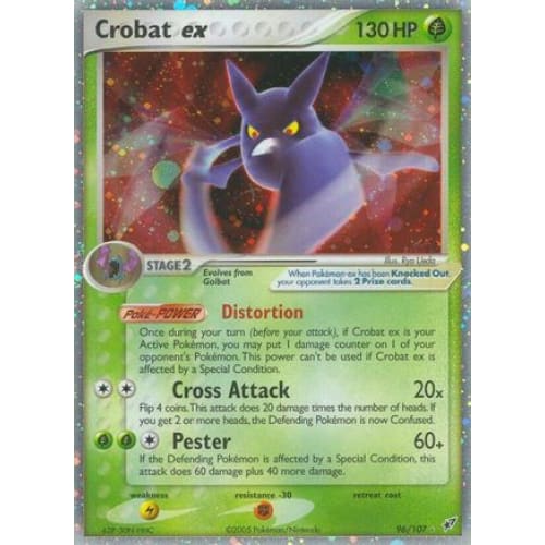 Crobat ex (096/107) Holo Rare Holofoil - Single
