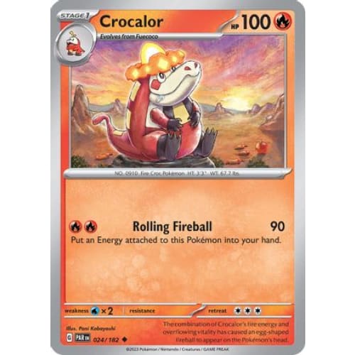 Crocalor (24) Uncommon Reverse Holofoil - Single