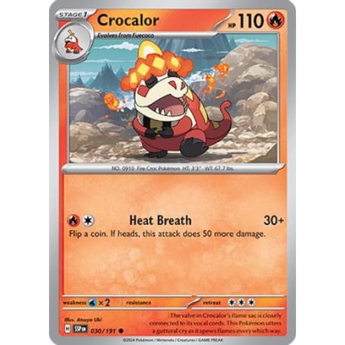 Crocalor (30) Common Reverse Holofoil - Single