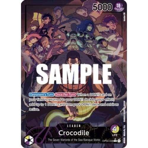 Crocodile (058) (Alternate Art) OP04-058 L Kingdoms