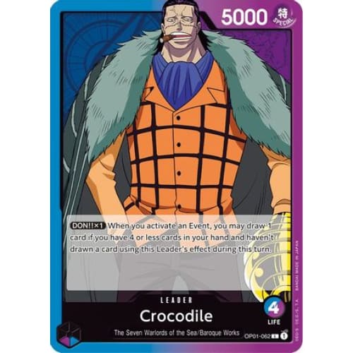 Crocodile (062) OP01-062 L Romance Dawn - Single