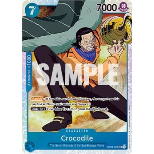 Crocodile (067) OP01-067 SR Romance Dawn - Single