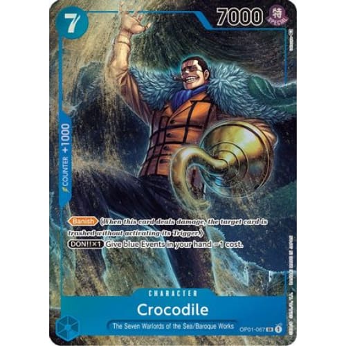 Crocodile (067) (Parallel) OP01-067 SR Romance Dawn - Single